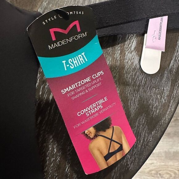 Maidenform One Fabulous Fit™ Body Black Underwire T-Shirt Demi Cup Bra 40D NWT - Picture 7 of 10